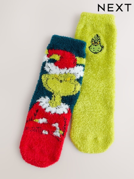 The Grinch License Character Cosy Socks 2 Pack (W33707) | £9 - £11