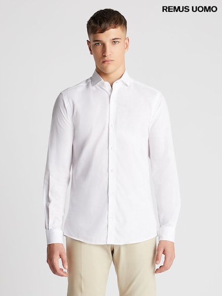 Remus Uomo White Blend Shirt (W33737) | £70