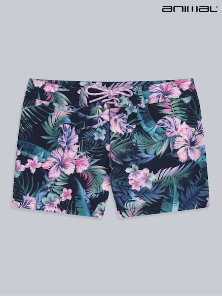 Animal Blue Womens Lenora Printed Quick Drying Board Shorts (W33781) | £36