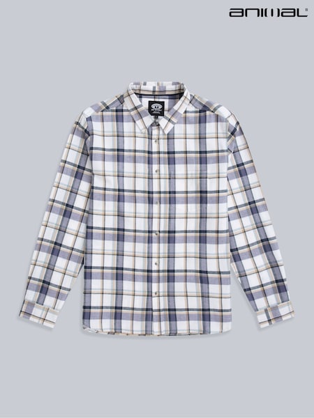 Animal Natural Mens 100% Cotton Cove Flannel Shirt (W33784) | £45