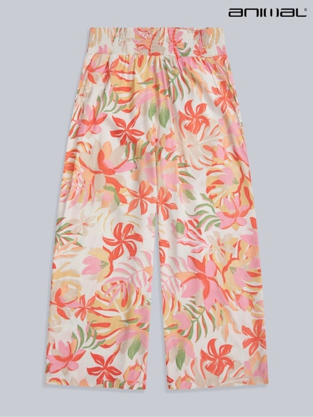 Animal White Women's Cropped Trousers (W33798) | £44