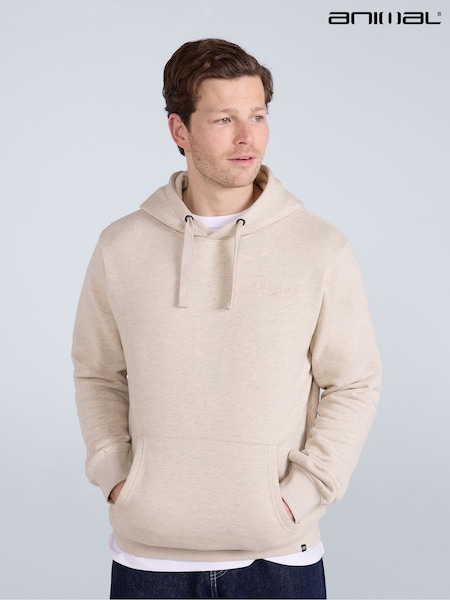 Animal Cream Mens River Hoodie (W33801) | £49
