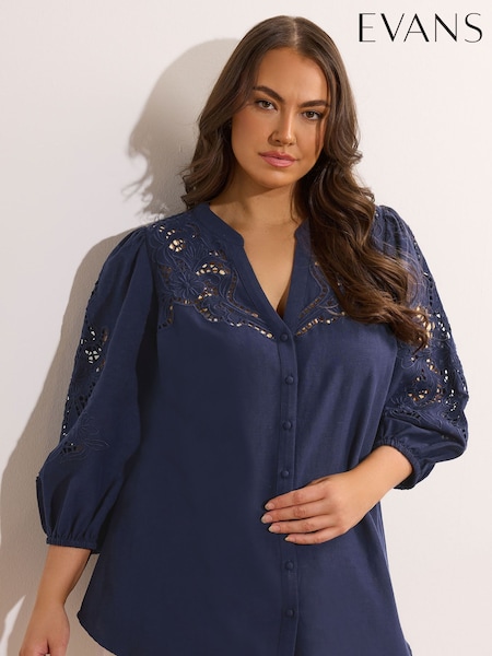 Evans Cutwork Blouse (W33962) | £45