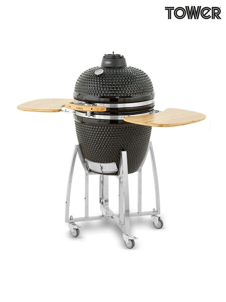 Tower Black Kamado XL Ceramic BBQ (W34011) | £1,000