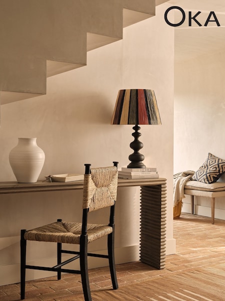 Oka Natural Bridget Lampshade 35cm (W34158) | £85