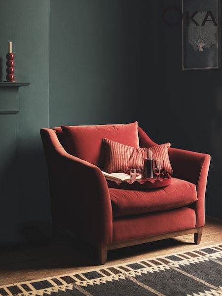 Oka Red Tora Cushion Cover (W34176) | £75