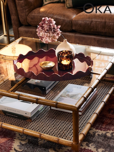 Oka Red Talasa Tray (W34177) | £150