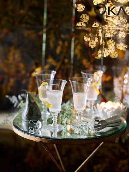 Oka Set of 4 Ranelagh Champagne Flutes (W34183) | £55