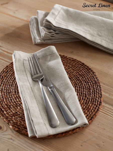 Secret Linen Store Natural Twill Napkins (W34257) | £35