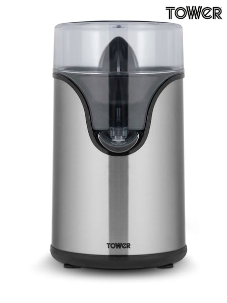 Tower Silver Citrus Juicer 100W (W34683) | £25
