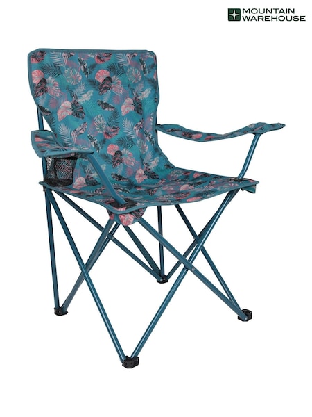 Mountain Warehouse Blue Lightweight Folding Chair - Patterned (W34885) | £23