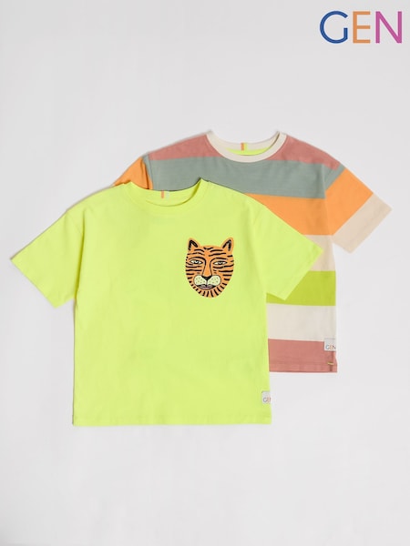 2 Pack Short Sleeved T-Shirts (W34914) | £24