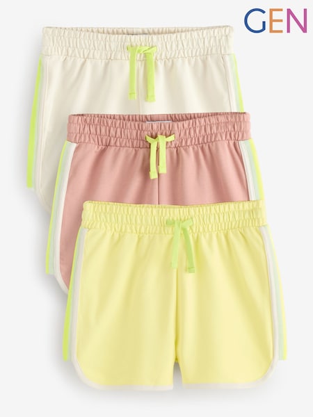 GEN Pink 3 Pack Side Tape Detail Shorts (W34926) | £18