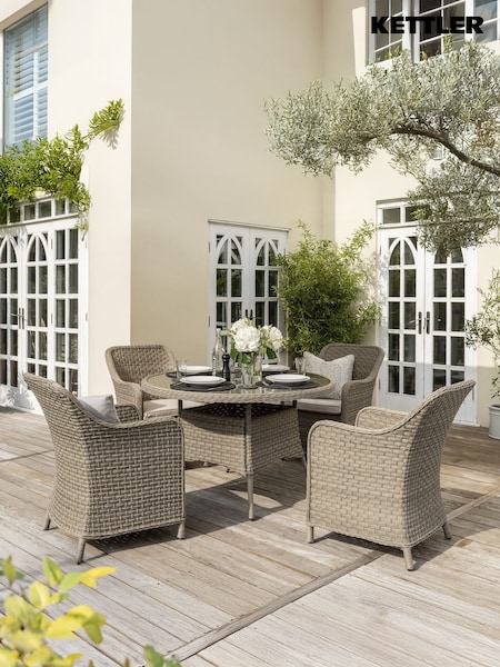Kettler Natural Charlbury Dining Chair Pair (W35031) | £380
