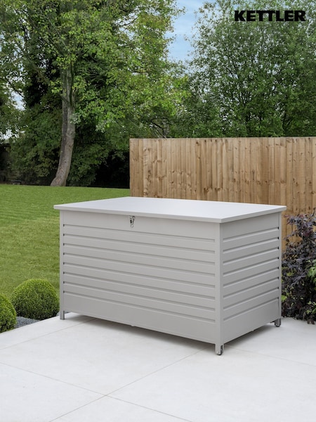 Kettler Pebble Storage Cushion Box Medium Aluminium (W35038) | £510