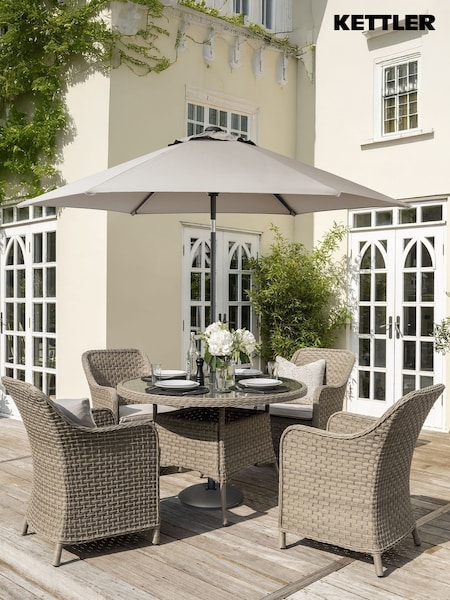 Kettler Natural 2.5m Wind-Up Parasol (W35039) | £109