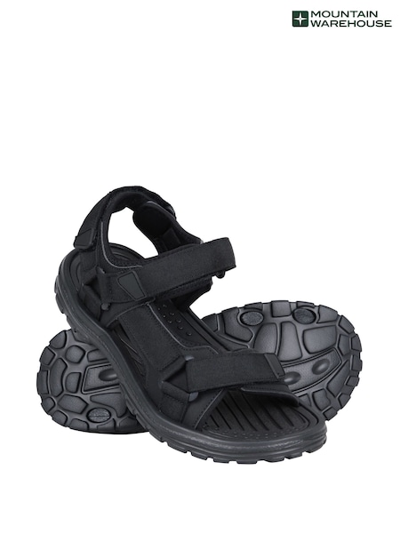Mountain Warehouse Black Mens Crete Sandals (W35050) | £30