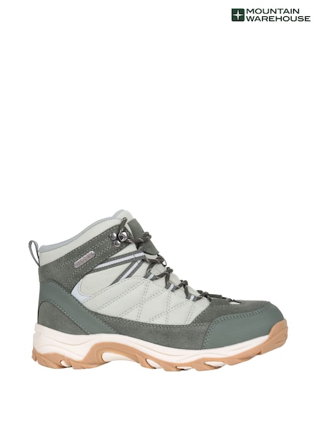 Mountain Warehouse Green Womens Rapid Waterproof Hiking Boots (W35234) | £55