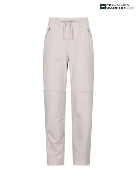 Mountain Warehouse Natural Womens Explorer Zip-Off Quick Drying UV Trousers (W35243) | £45
