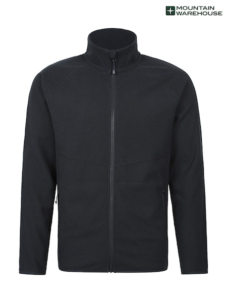 Mountain Warehouse Black Milburn Mens Grid Fleece (W35249) | £35