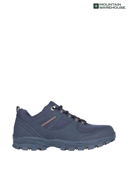Mountain Warehouse Blue McLeod Mens Outdoor Wide-Fit Walking Shoes (W35258) | £35