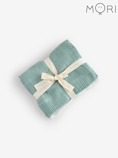 MORI Supersoft 2 Pack Cellular Baby Blankets (W35283) | £34.50