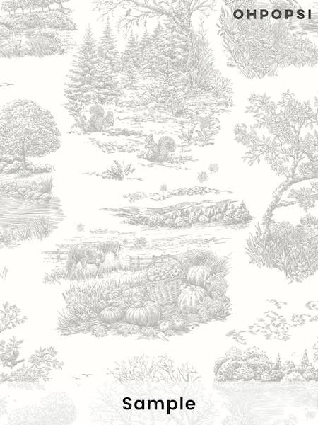 Ohpopsi Dove Eve Toile Wallpaper Sample (W35299) | £1