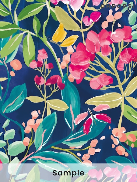 Ohpopsi Ink Fushcia Wallpaper Sample (W35303) | £1
