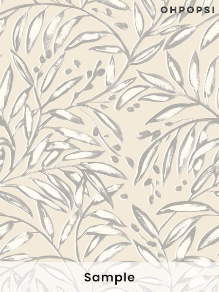 Ohpopsi Linen Lorena Vine Wallpaper Sample (W35313) | £1