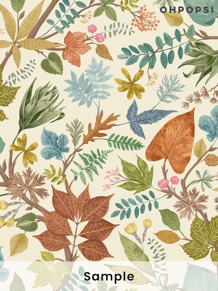 Ohpopsi Marmalade Lush Leaves Wallpaper Sample (W35327) | £1