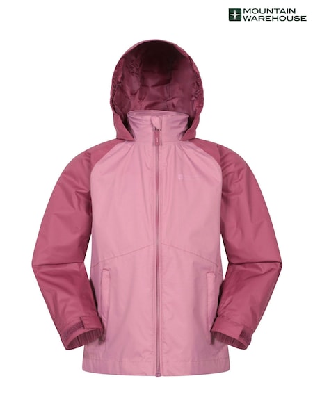 Mountain Warehouse Pink Torrent II Kids Waterproof Jacket (W35364) | £32