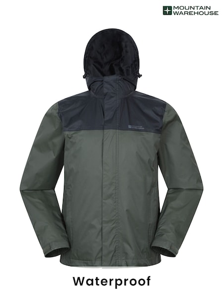 Mountain Warehouse Green Mens Torrent Waterproof Jacket (W35382) | £48