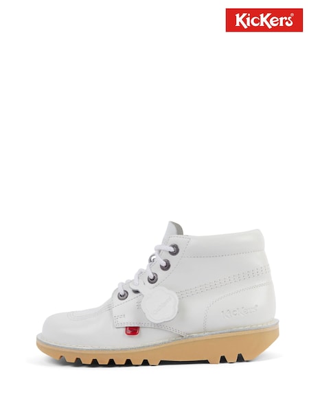 Kickers White Kick Hi Boots (W35509) | £95