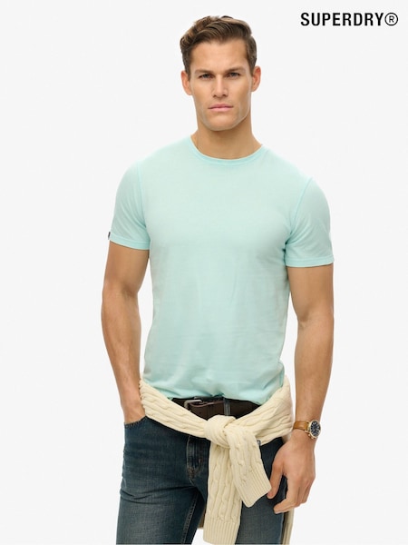 Superdry Blue 100% Cotton Classic Essential T-Shirt (W35640) | £20