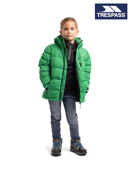 Trespass Green Boys Tuff Jacket (W35711) | £32