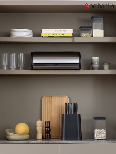 Brabantia Matt Steel Fingerprint Proof Roll Top Bread Bin (W35712) | £47