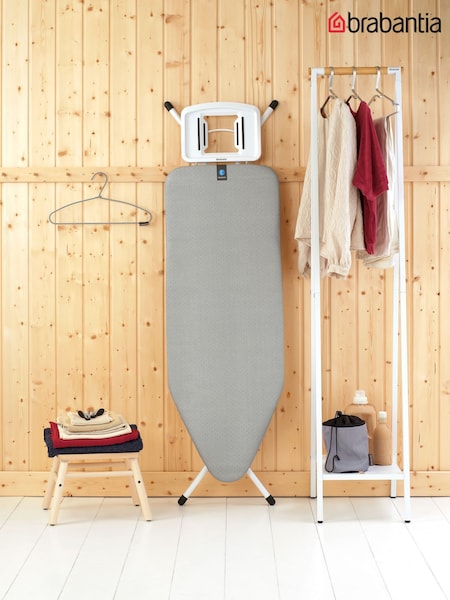 Brabantia Metallised Ironing Board Size C with Solid Steam Iron Rest (W35731) | £119