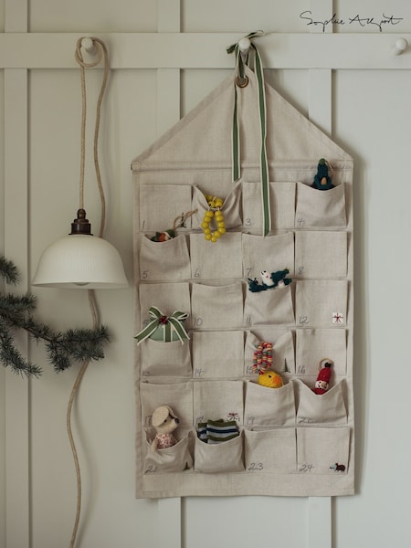 Sophie Allport Natural Fabric Advent Calendar (W35764) | £53