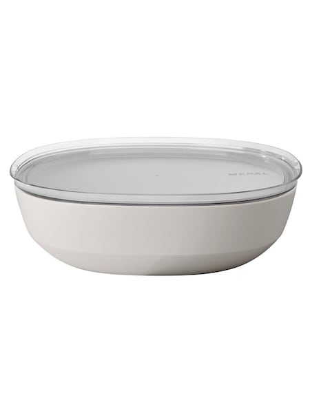 Mepal Nordic White Silueta Glass-Filled PP Serving Bowl With lid (W35849) | £23