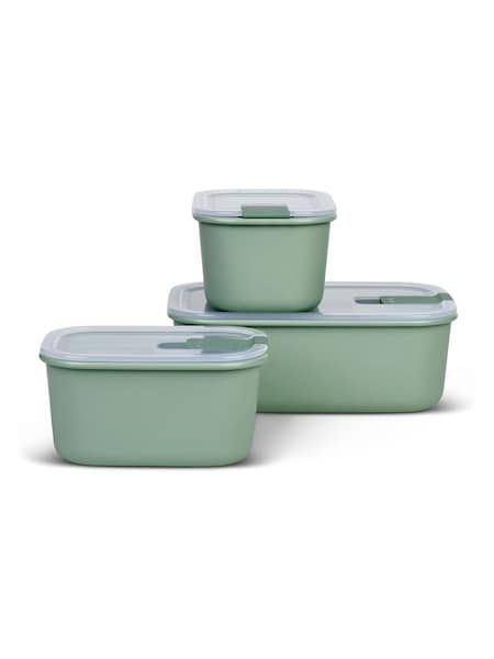 Mepal Nordic Sage Easyclip 'One Clip' 3 Piece Food Storage Set (W35862) | £25