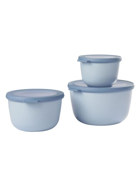 Mepal Nordic Blue Cirqula Round 3 Piece Food Storage Set (W35884) | £33