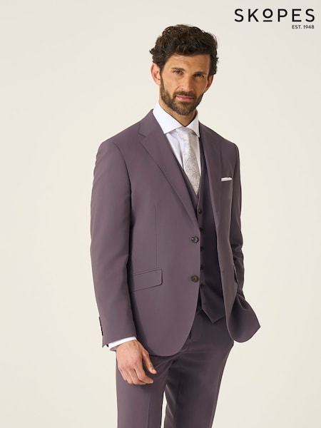 Skopes Purple Tailored Tailored Fit Beckett Suit Jacket (W35888) | £100