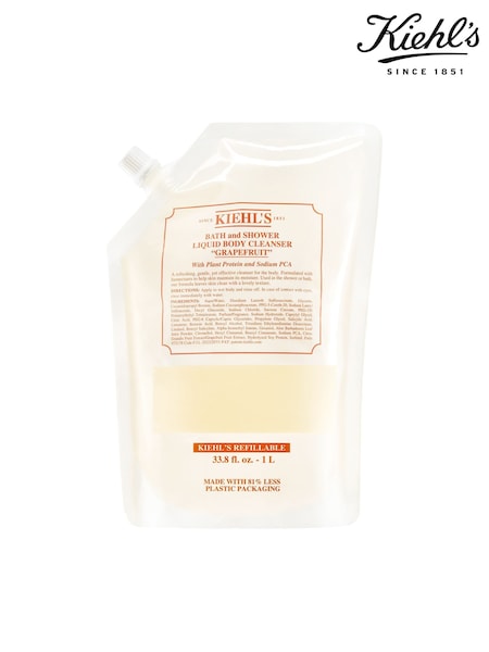Kiehls Refillable Bath and Shower Liquid Body Cleanser Grapefruit 1L (W35898) | £59