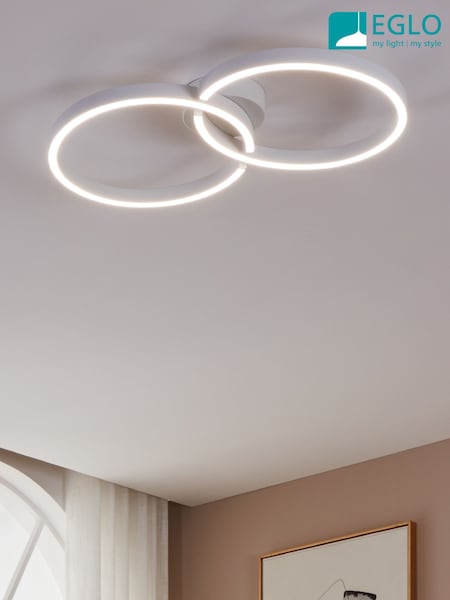 Eglo White Amandolo LED Ceiling Light (W35976) | £159