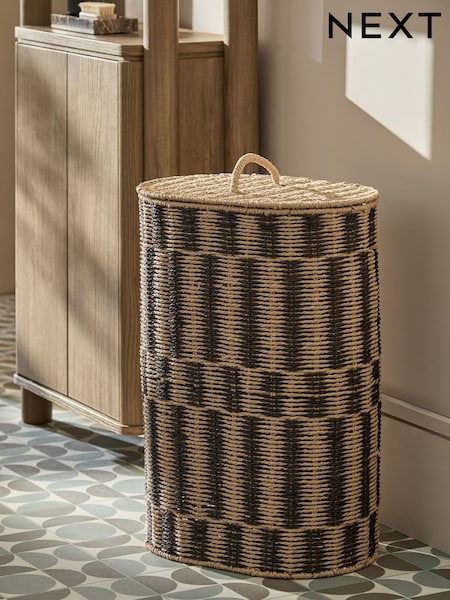 Natural Laundry Hamper (W36029) | £55