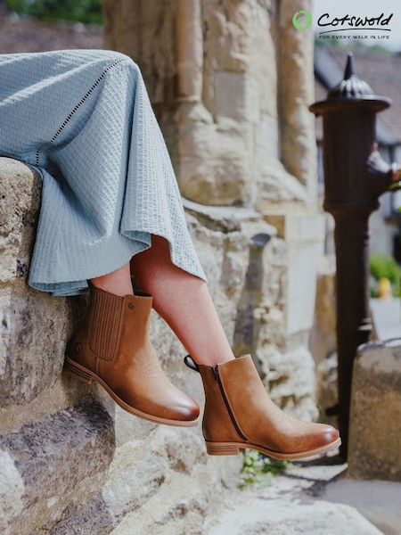 Cotswolds Didbrook Ankle Brown Boots (W36061) | £80