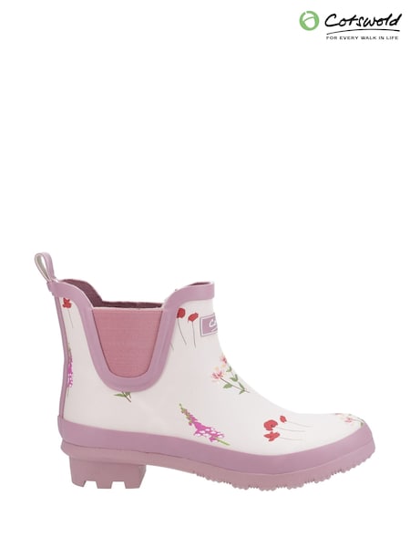 Cotswolds Purple Wildflower Ankle Wellingtons (W36066) | £40