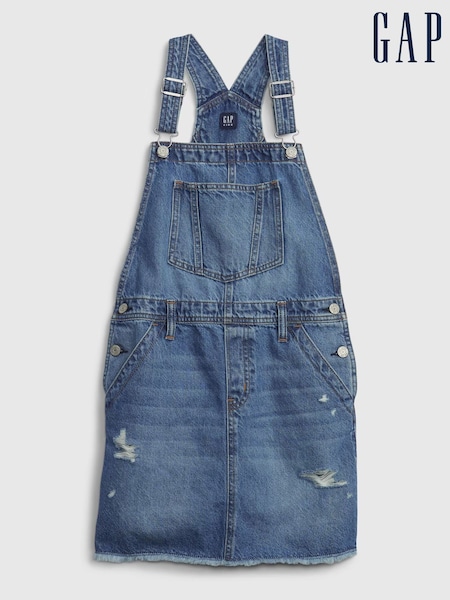 Gap Blue Denim Pinafore Dress (4-13yrs) (W36069) | £30