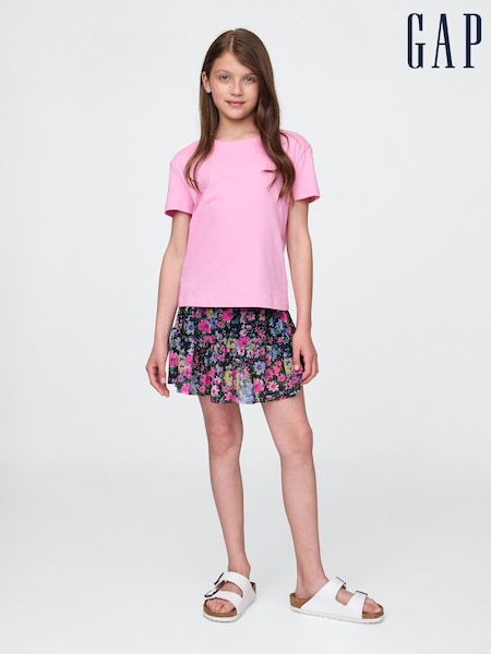 Gap Black Floral Mesh Easy Skort (4-13yrs) (W36072) | £25