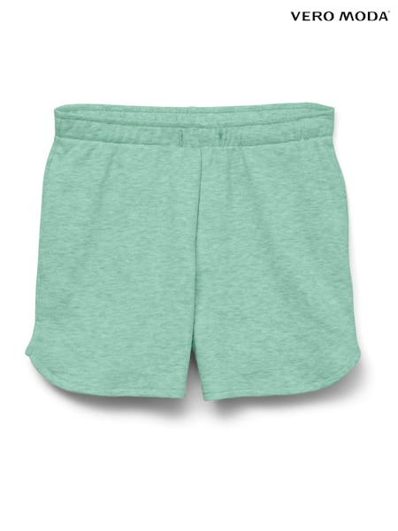 VERO MODA Green Mid Rise Jersey Sweat Shorts (W36378) | £15